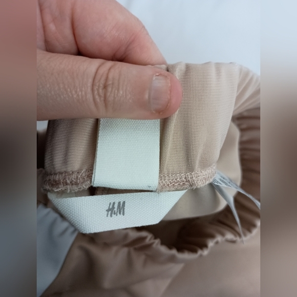 2/$30 HM Relaxed Butterly Pink Blush White Track Active Pants (#389) - Picture 2 of 11